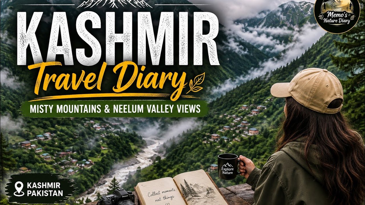 Kashmir Travel Diary 🌿 | Misty Mountains & Neelum Valley Views 📍 Kashmir, Pakistan🎥 Memo&rsquo;s Nature 