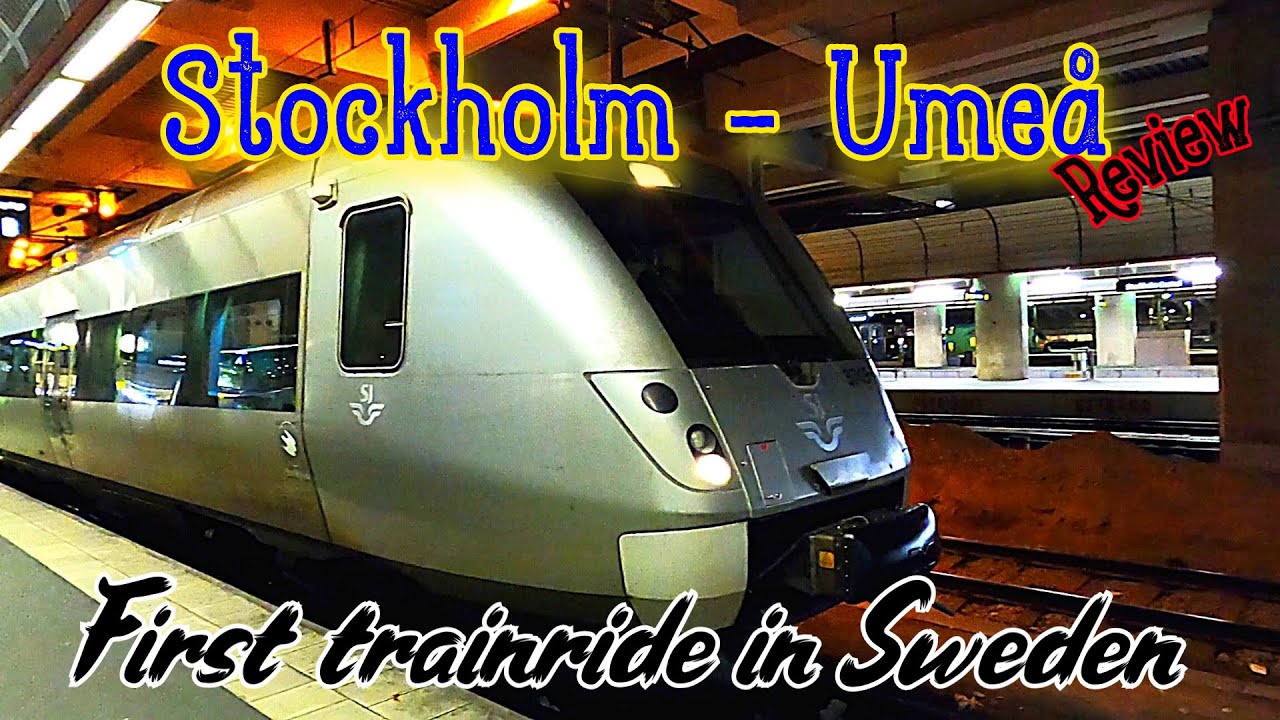 SJ Train - Stockholm To Umeå (First Trainride In Sweden)