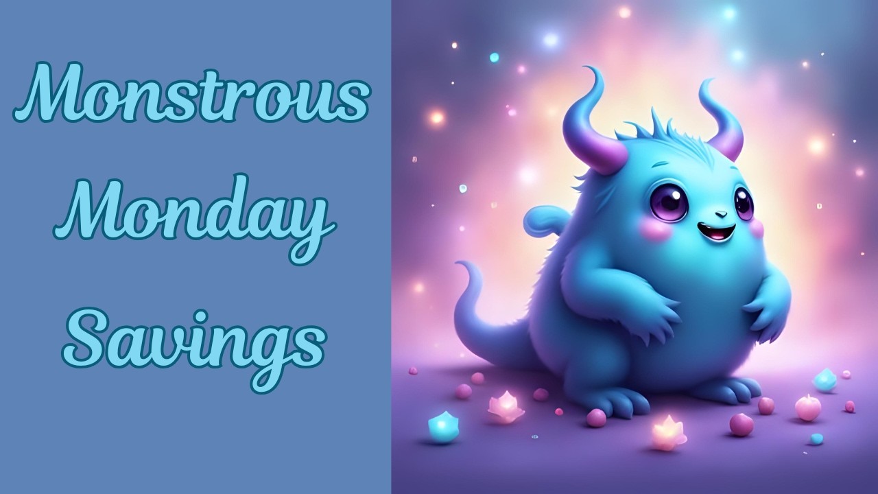 Monstrous Mini Monday Savings We finished a few challenges!