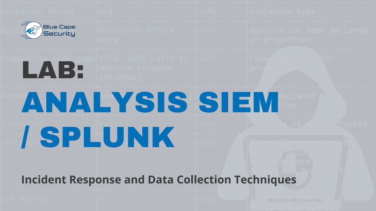 Lab 5.2 Analysis SIEM / Splunk
