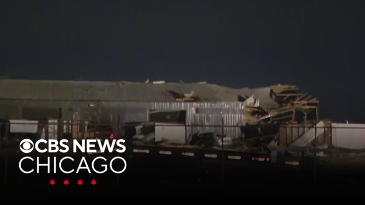 Tornado touches down in Kankakee leaving damaged buildings, downed power lines