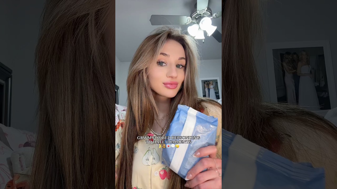 #GRWM RESPONDING TO HATE COMMENTS😭💌🌛🧸#getreadywithme #responding #grwmforbed