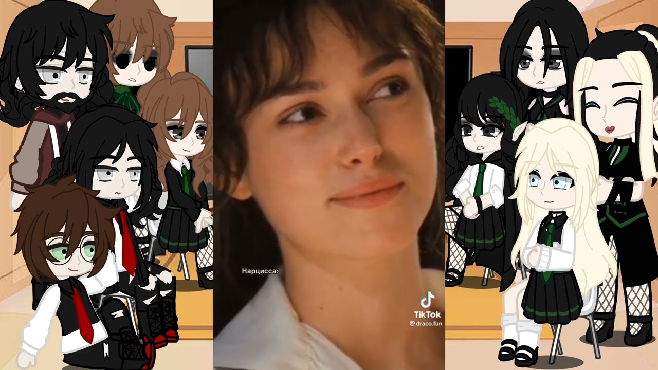 |🌿Реакция 🌿| персонажей ГП на Сестёр Блэк тик-ток