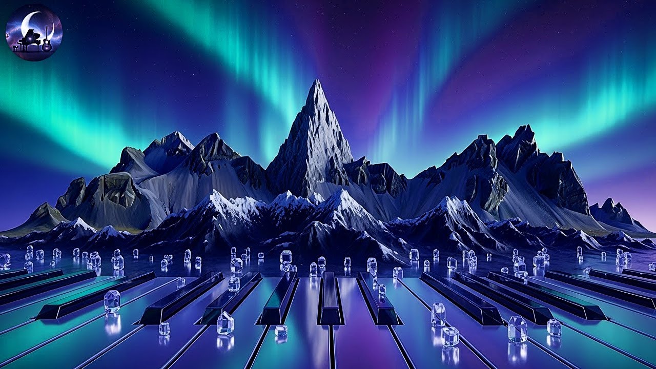 Ambient Soundscape Sleep Music in Em, Black Screen Sleeping Music, Piano Meditation Background Music