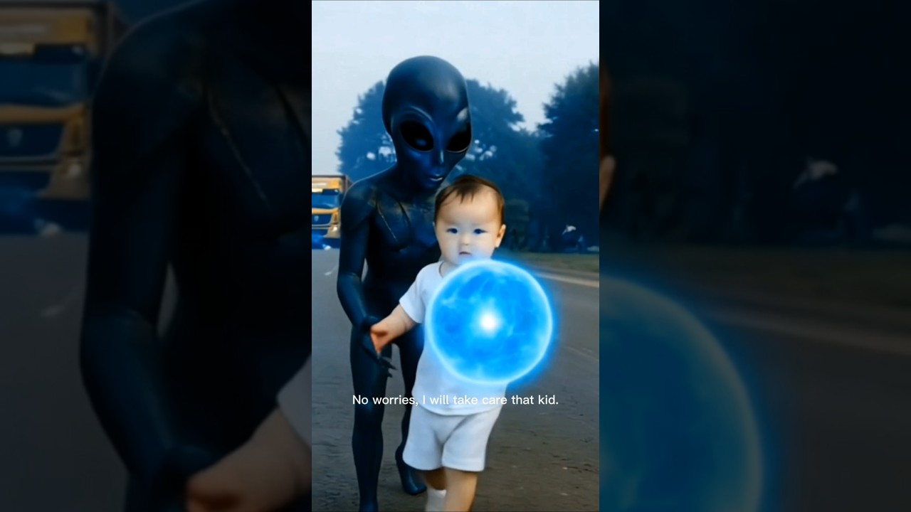 Alien Hero Ensures Kid&rsquo;s Road Safety: AI-Generated! (Part 2)#aivideos