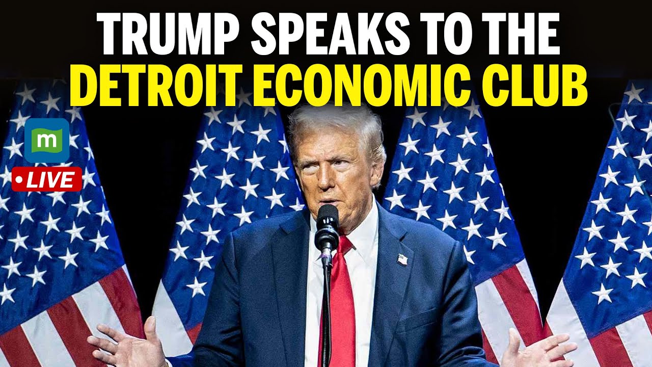 LIVE: President Trump Delivers Remarks at Detroit Economic Club | Michigan | USA | N18G