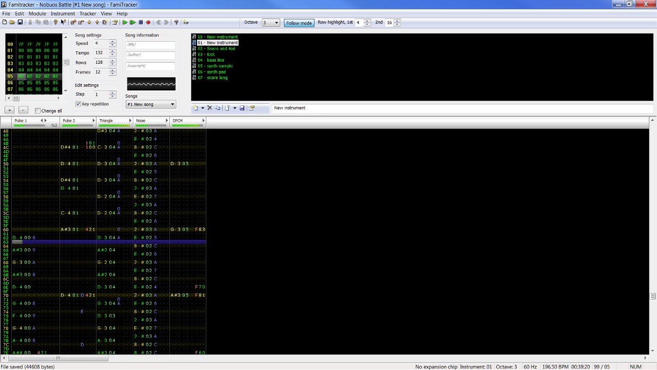 Nobuo's Battle Music (Nintendo style Chiptune using Famitracker)