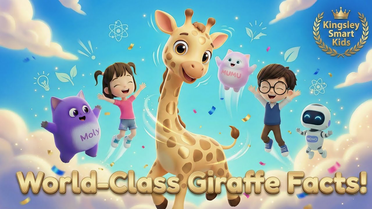Giraffe Science Adventure: Amazing Facts About the Tallest Animal on Earth! | @Kingsleysmartkids 