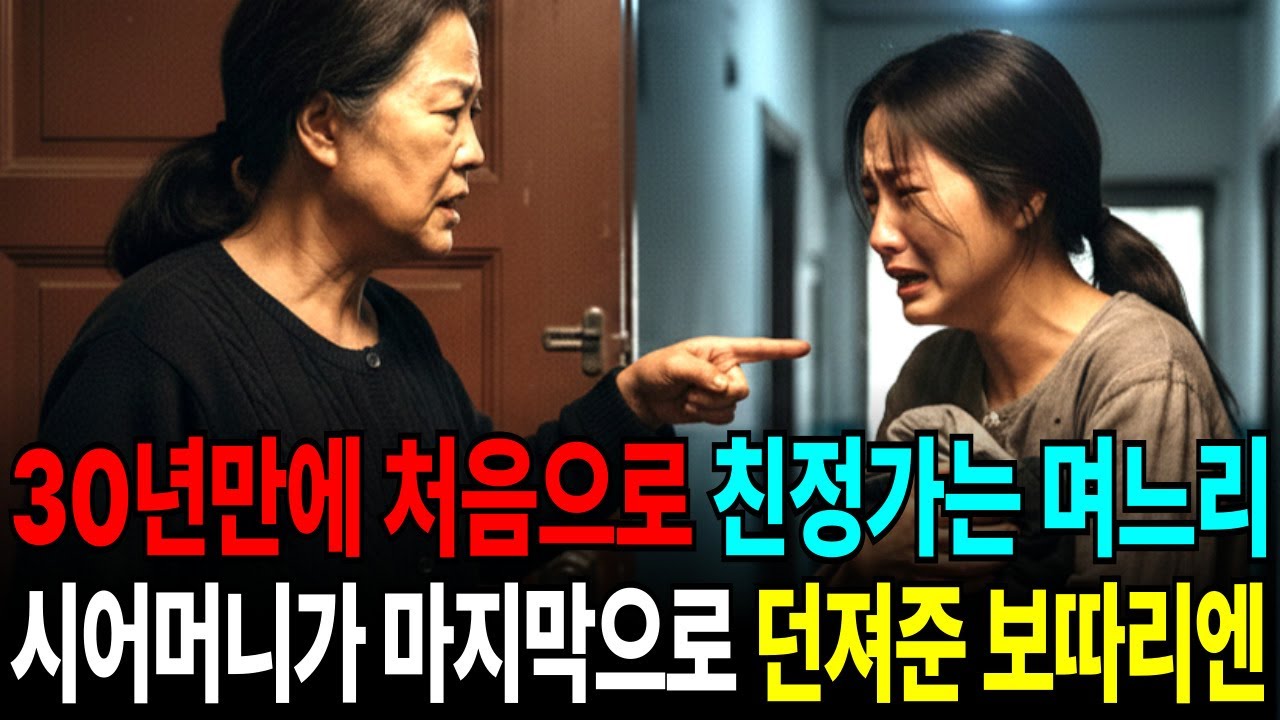 30년만에 처음으로 친정으로 가는 며느리에게 시모가 마지막으로 준 보따리를 보고 대성통곡하는데..❗오디오북❗감동사연❗실화같은이야기❗삶의이야기❗