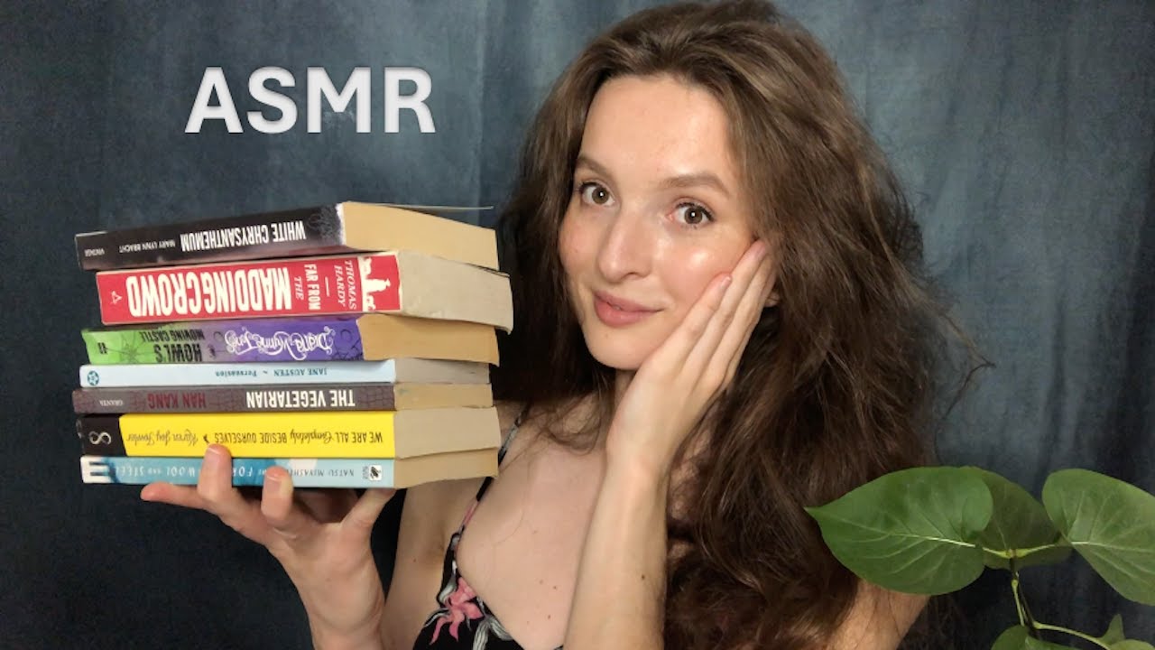 ASMR Talking About Books (some GEMS) 📚 Book triggers, page turns + tapping, whisper + soft spoken