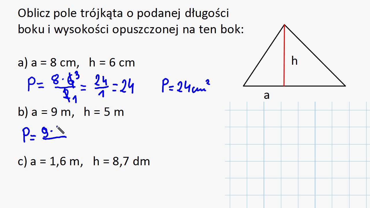Jak obliczyć pole trójkąta?