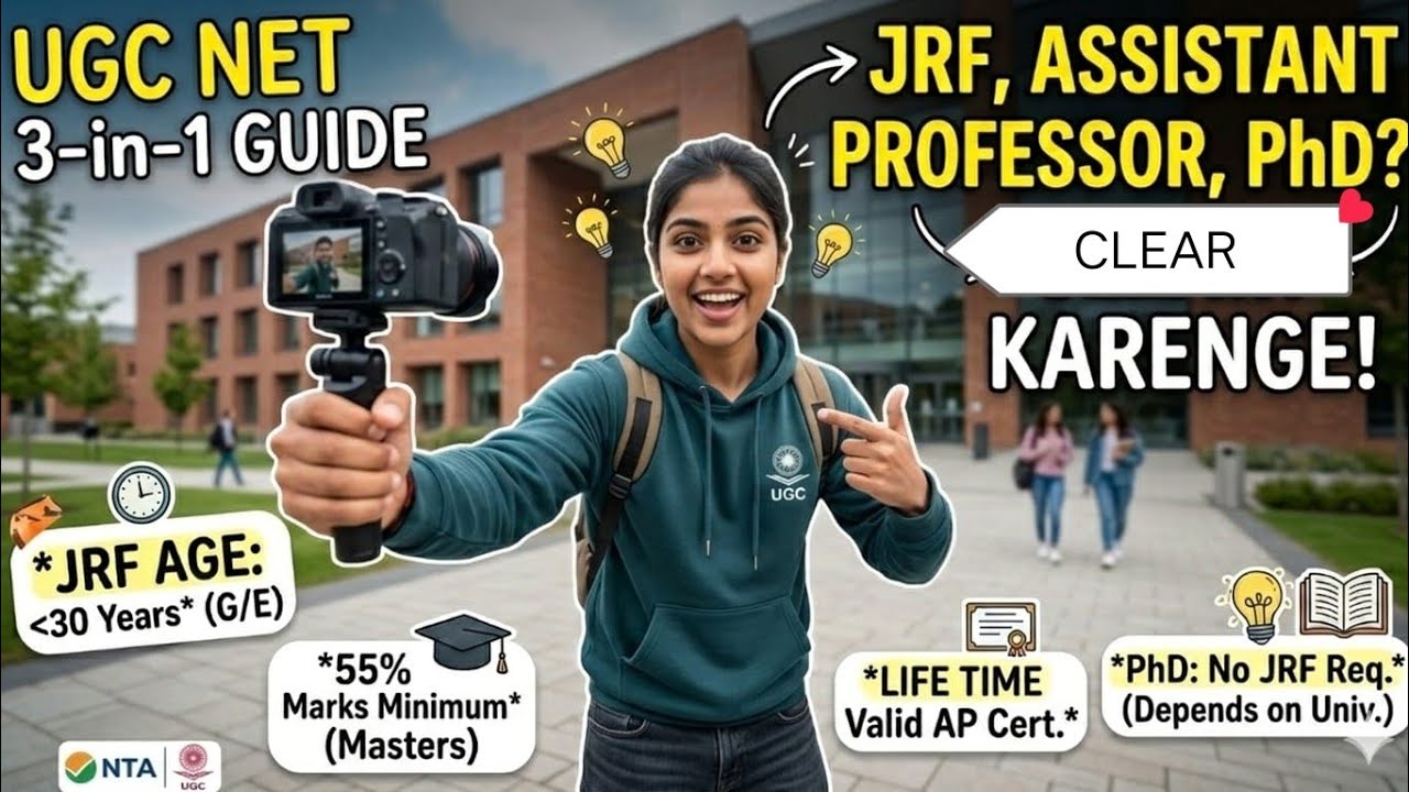UGC NET Doubts: JRF vs AP vs PhD? Sabse complete guide for new UGC Policy!