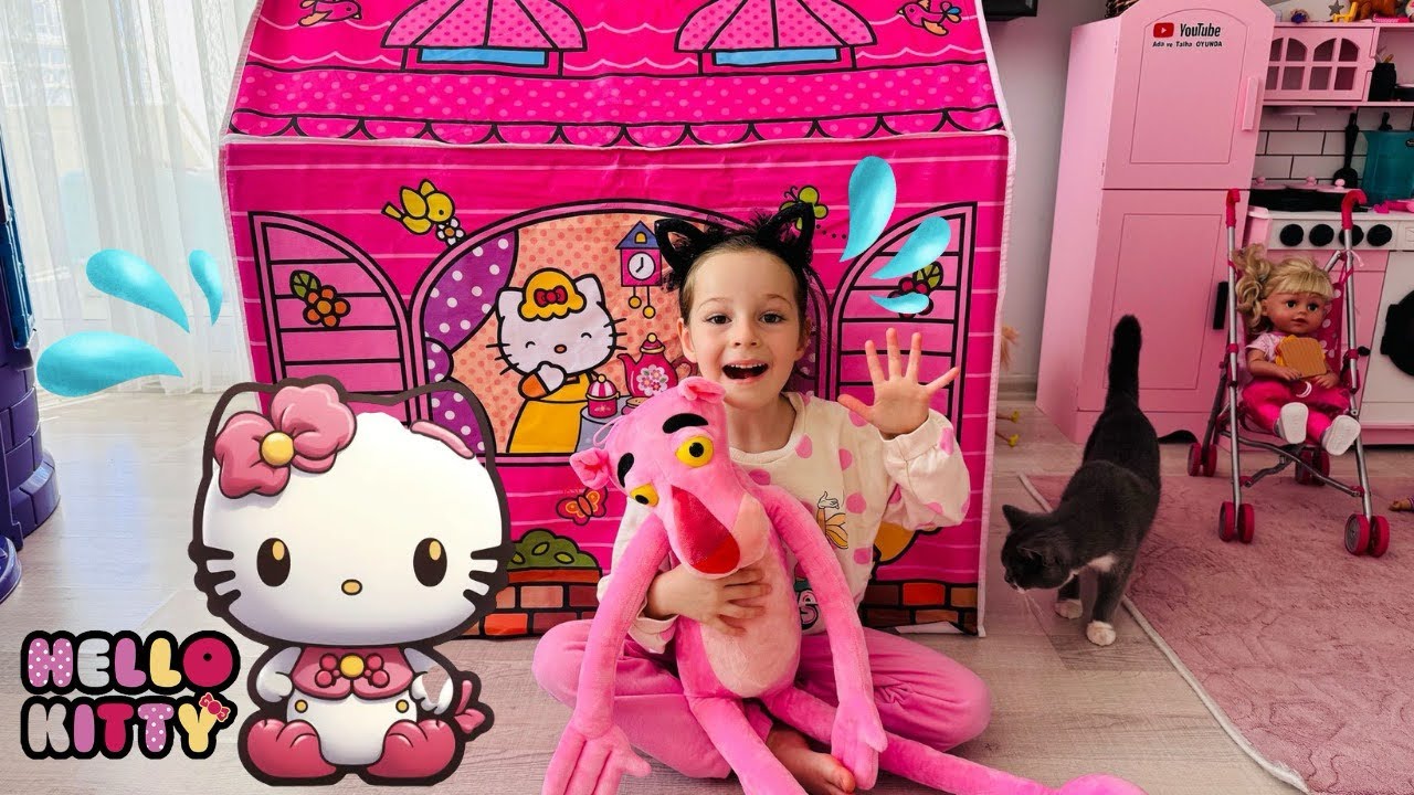 Kız Oyunları!Ada ile Hello Kitty Çadır Oyunu!Kız Oyunları!Oyuncak Bebek Videosu #baby #barbie