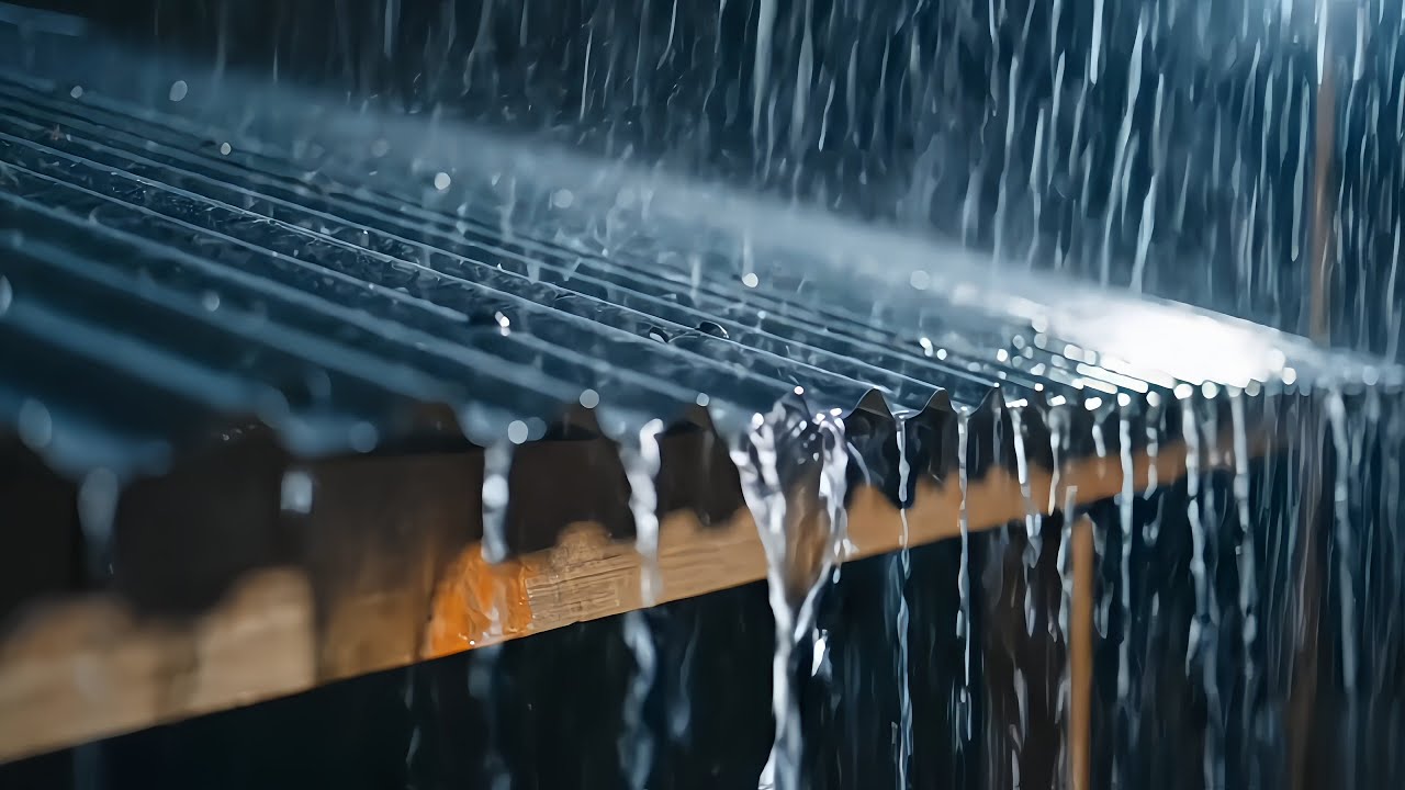 Instant Sleep with Heavy Rain on Metal Roof 🌧️ ASMR Rain Sounds for Deep Relaxation