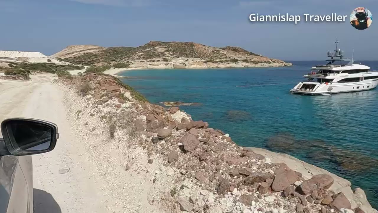 Driving to Prassa Beach, Kimolos &ndash; Full Scenic Route in 4K