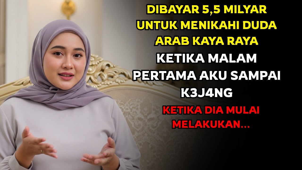DEMI UANG 5,5 MILYAR AKU RELA DINIKAHI DUDA ARAB KAYA RAYA, KETIKA MALAM PERTAMA AKU SAMPAI K3J4NG