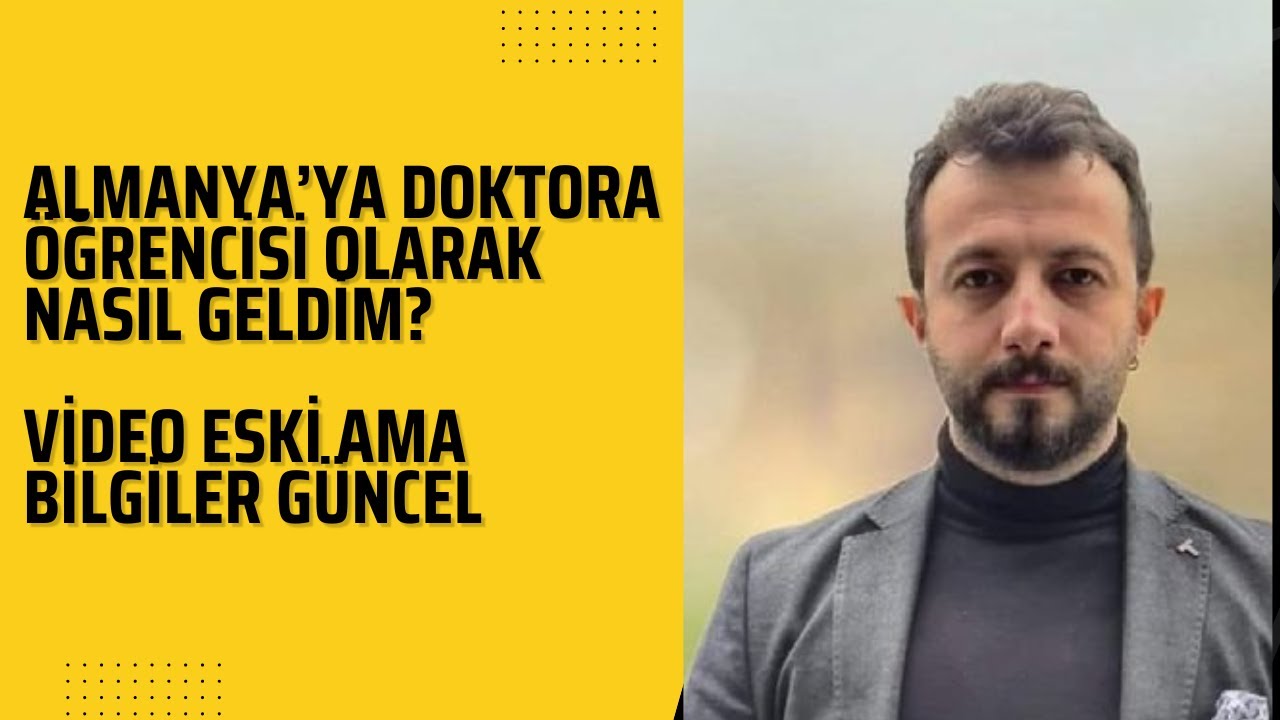 Almanya'ya Doktora Öğrencisi Olarak Nasıl Geldim  #almanya #doktora