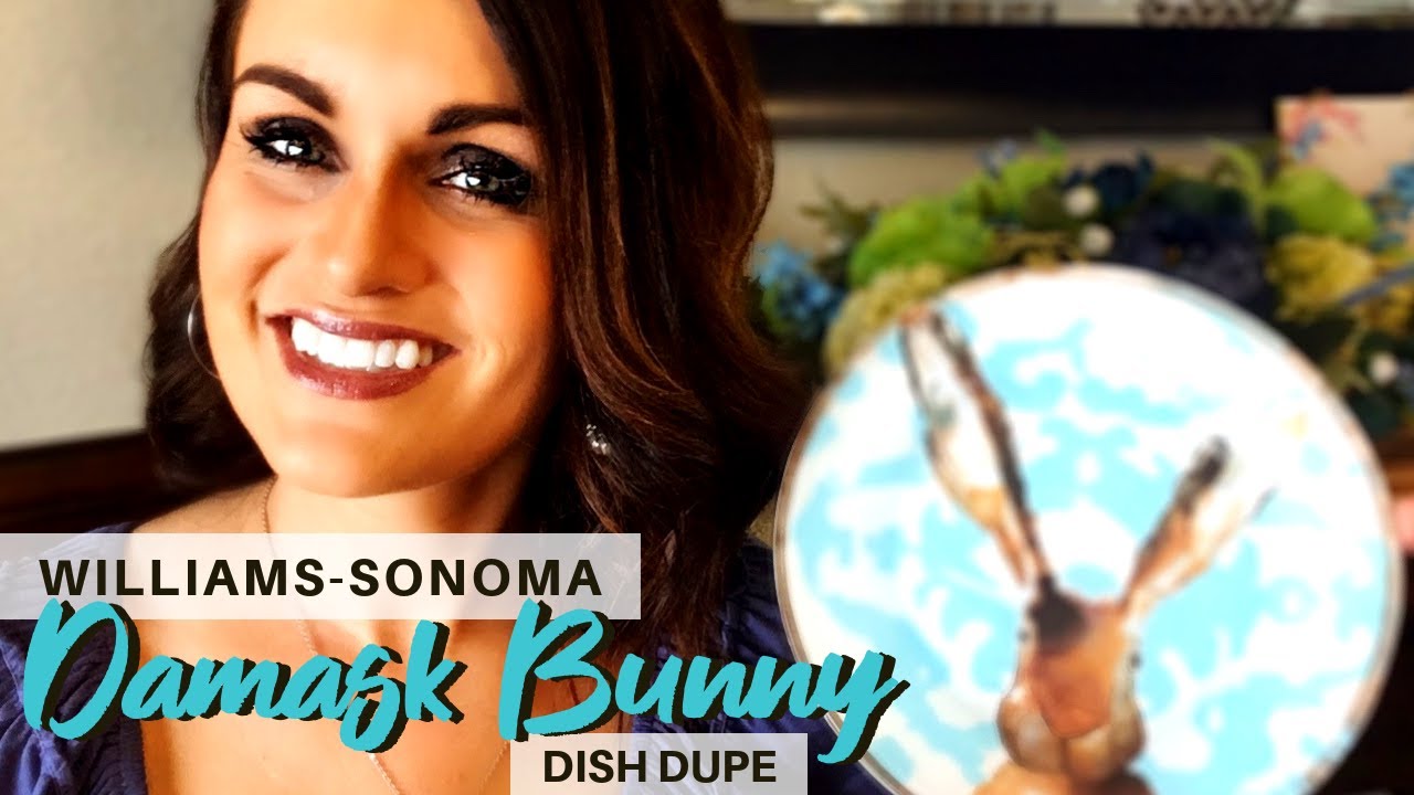 Williams-Sonoma Knockoff: Dollar Tree Spring DIY Bunny Plate
