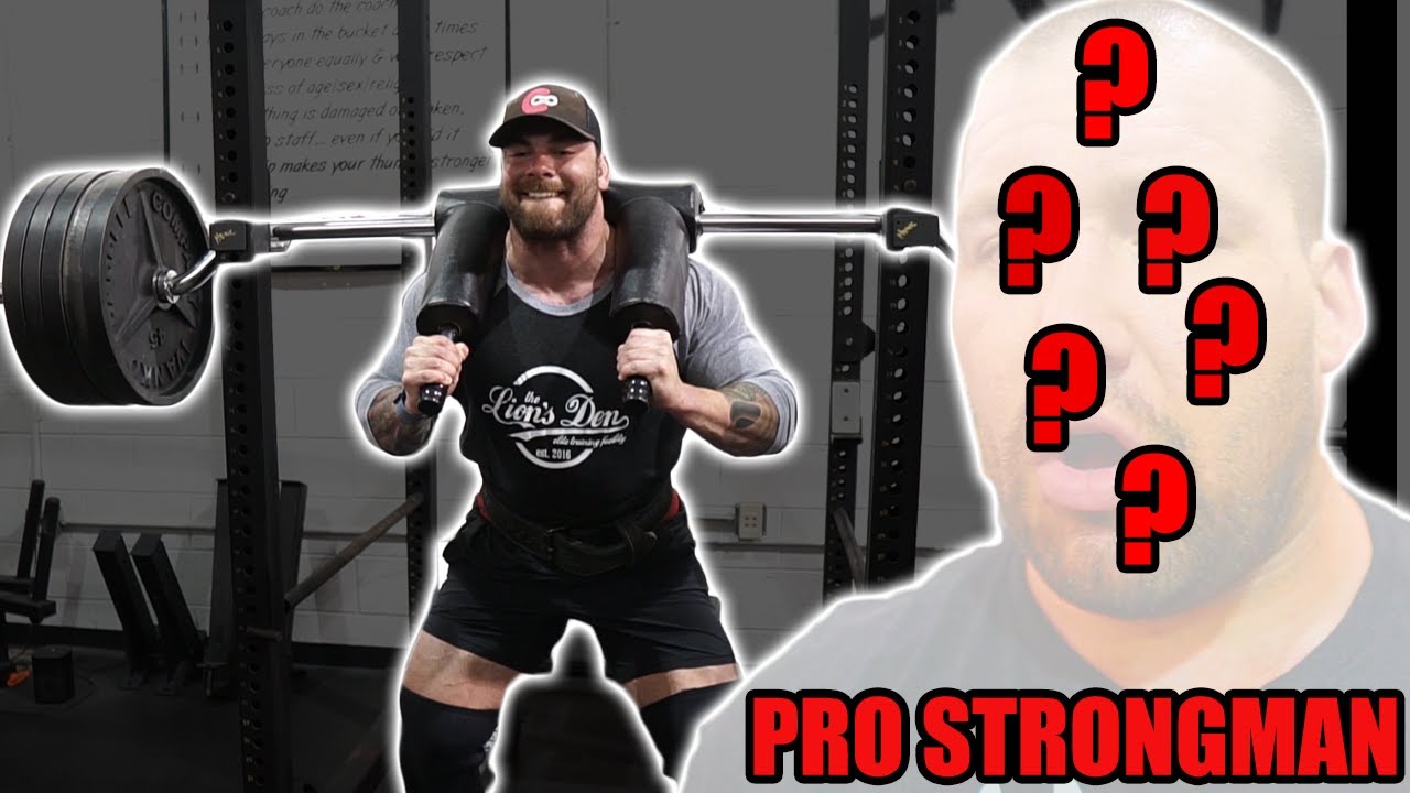 Training with PRO STRONGMAN (tips for beginner lifters & workout tips)