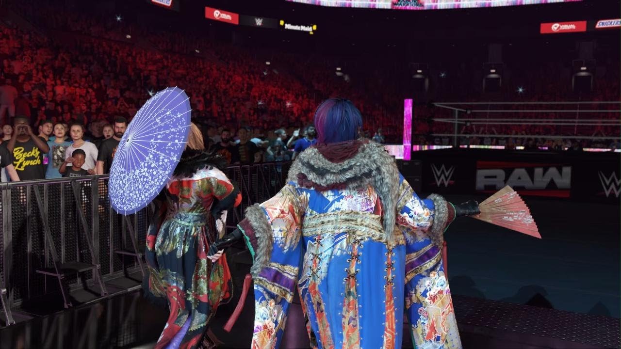 WWE 2K25 Judgment Day vs Kabuki Warriors vs Lyra Valkyria and Bayley Raw 1/12/26