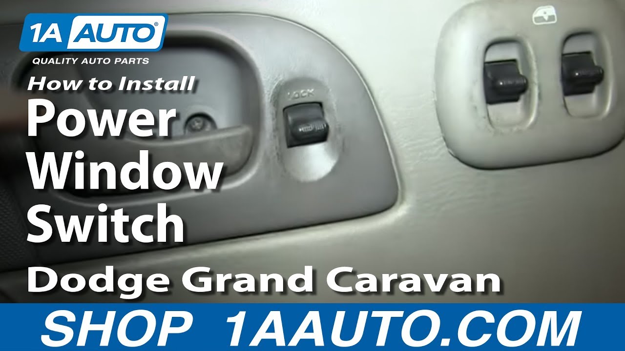 Как заменить переключатель стеклоподъемника на Dodge Grand Caravan 02-07