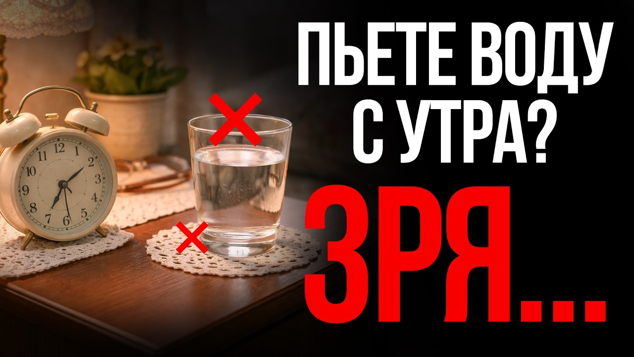 Умоляю, перестаньте пить воду натощак ТАКИМ ОБРАЗОМ, особенно если вам за 60!
