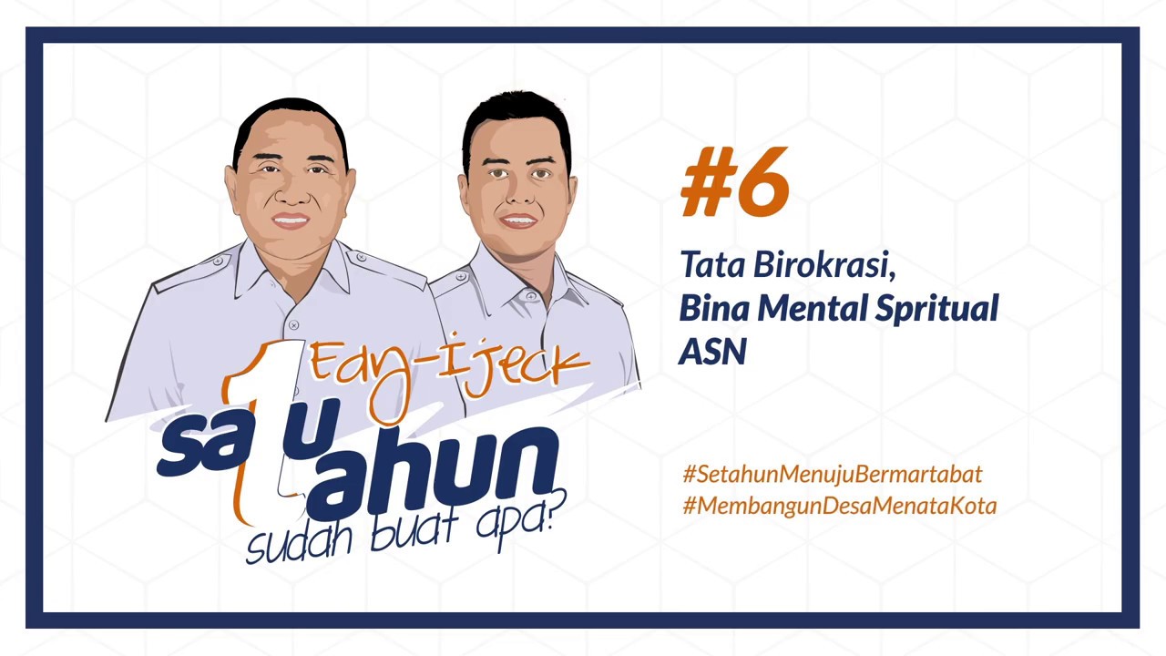 #6 SATU TAHUN EDY RAHMAYADI - IJECK : Tata Birokrasi, Bina Mental Spiritual ASN