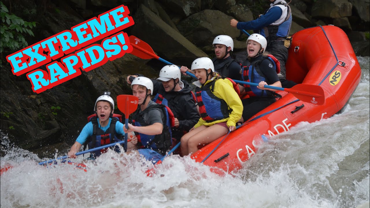 Going White Water Rafting for my First Time Vlog  **EXTREME RAPIDS**