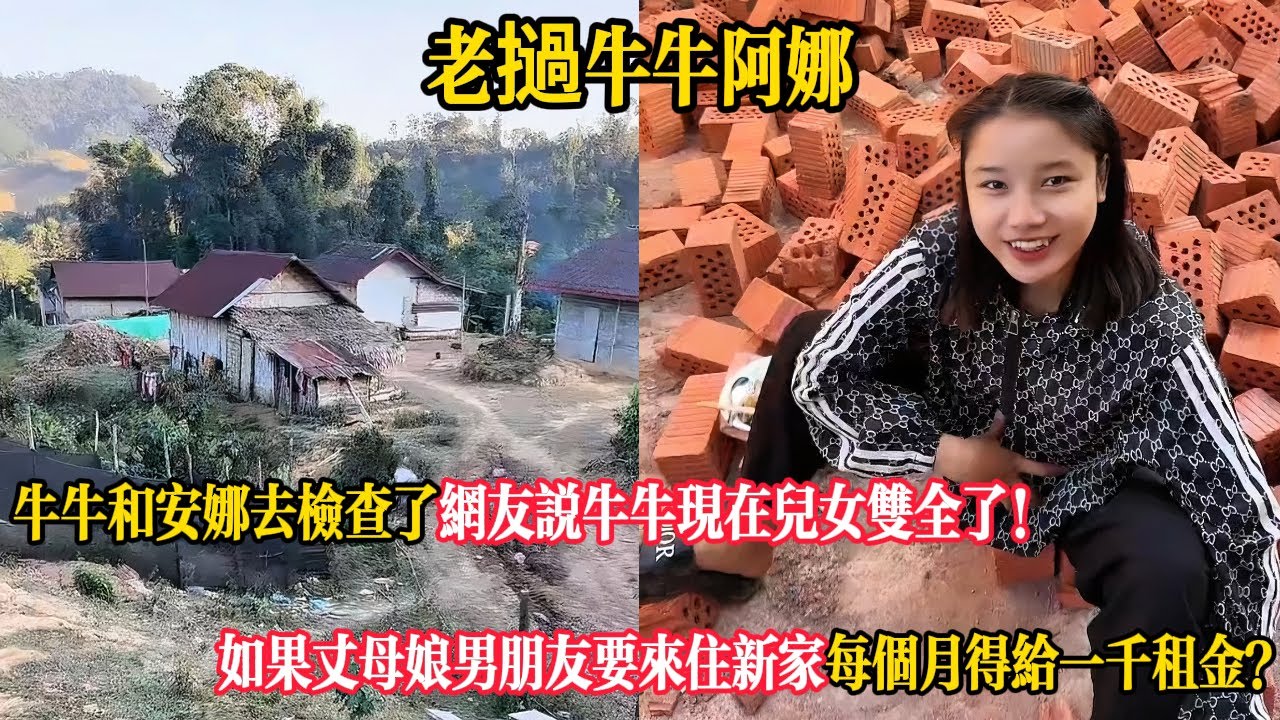【老撾牛牛阿娜】牛牛和安娜去檢查了網友說牛牛現在兒女雙全了！如果丈母娘男友要來住新家每個月得給一千租金？