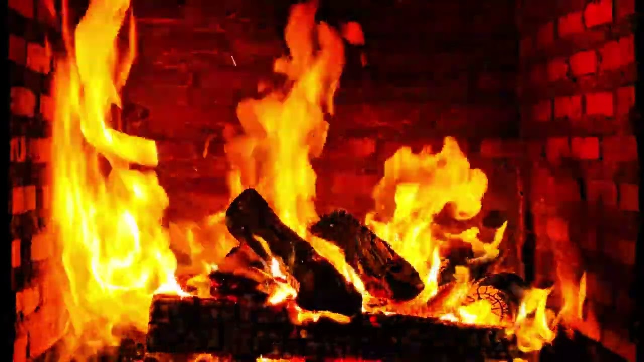Natural Crackling Fireplace for Cozy Nights and Restful Sleep 🔥😴