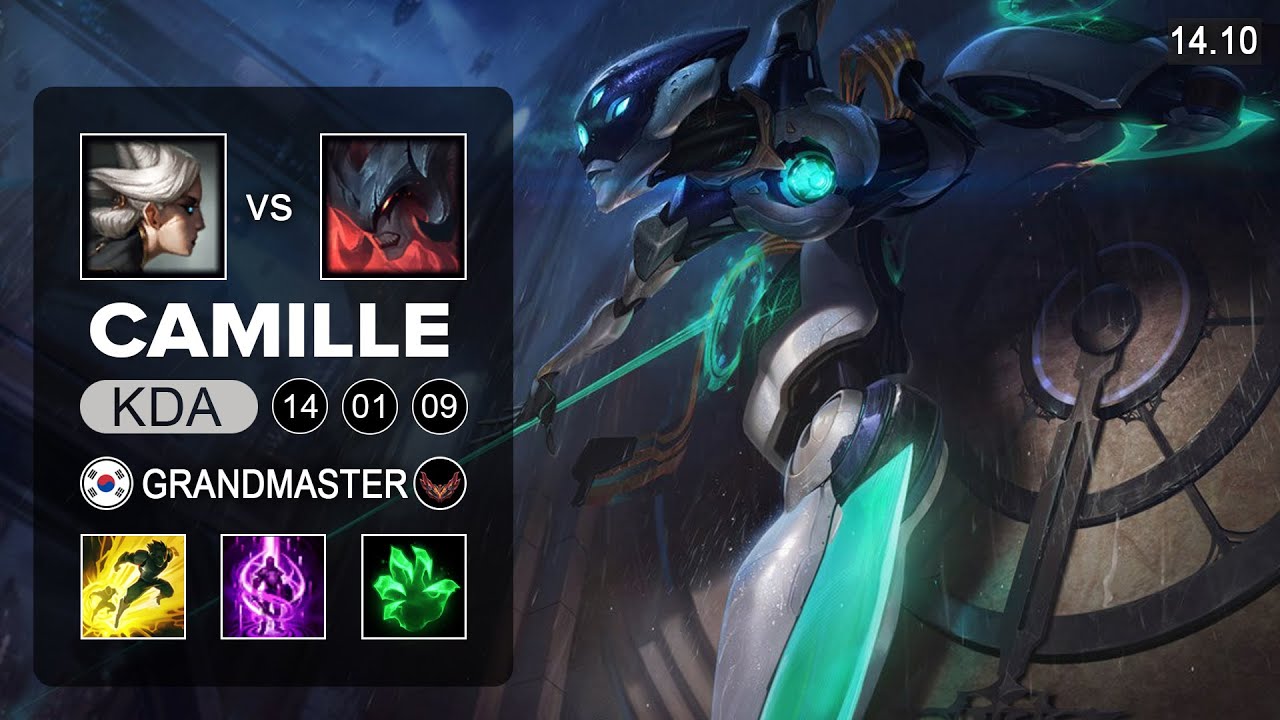 Camille vs Aatrox Top - KR Grandmaster - Patch 14.10 Season 14