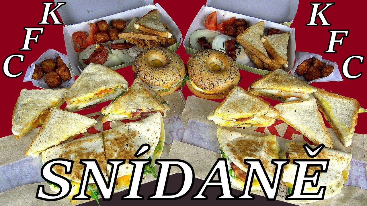 KOMPLETNÍ SNÍDAŇOVÉ MENU Z KFC!! Full menu challenge #2