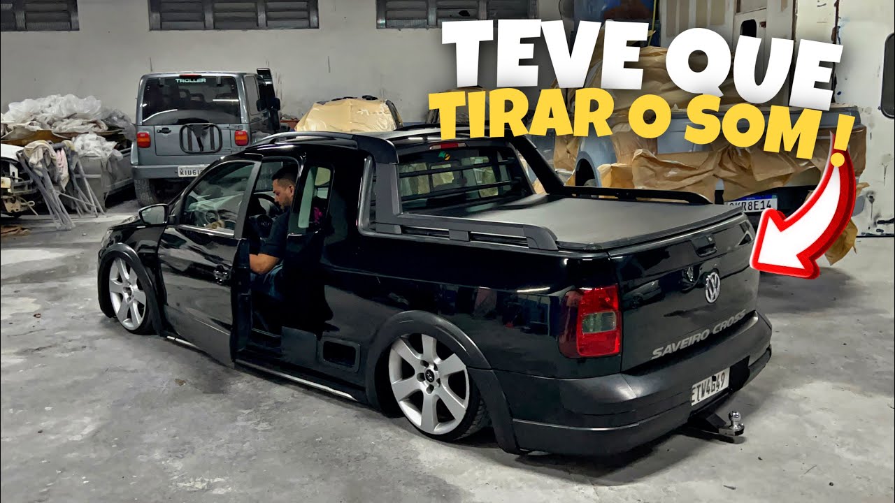 SAVEIRO CROSS NA FIXA DA TRABALHO ? 🤔 COM RODAS DE SANTA FE E BANCOS PERSONALIZADOS
