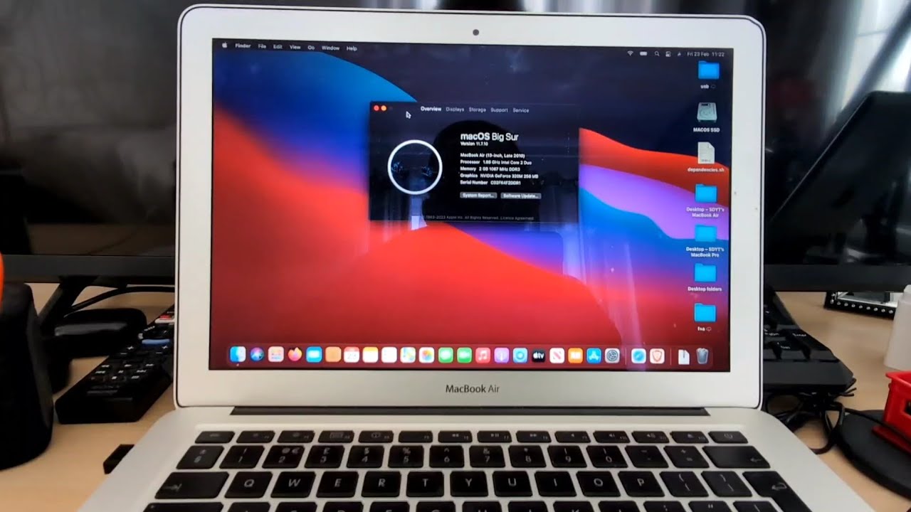 Macbook Air late 2010 runs macos Big Sur in 2024!!!!