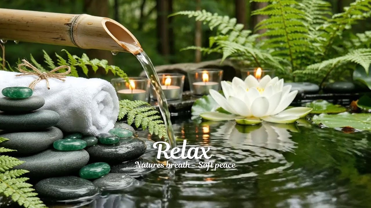 Healing Music with Flowing Water Sounds 🌿 Anxiety & Insomnia Relief, Calm Mind and Body Sleep