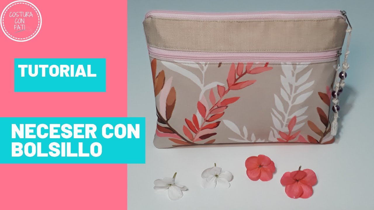 DIY- NECESER CON BOLSILLO / NECESER ORGANIZADOR / ESTUCHE ORGANIZADOR