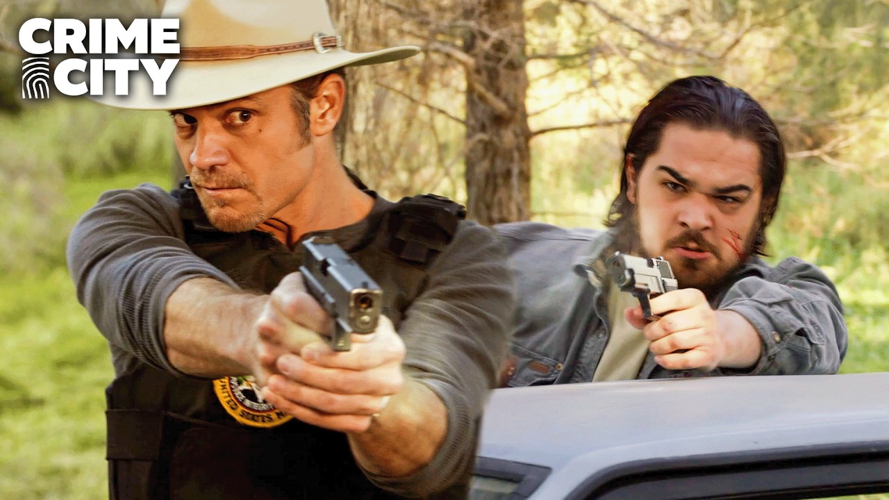 The Marshalls Get Into a Shootout With Walker's Crew | Justified (Timothy Olyphant)