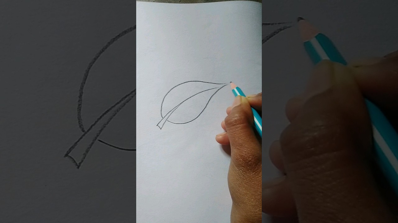 easy leaf 🍃 drawing for kids#viral#easydrawing#trending#like#viraldrawing#ytshorts#shorts#subscribe💜