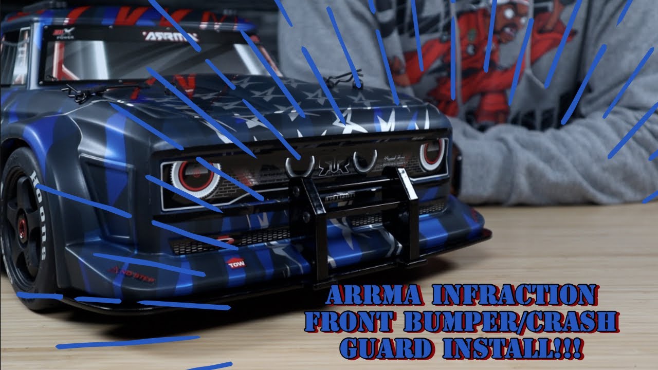 Arrma Infraction RC Speed Monsters Front Bumper Install!!!