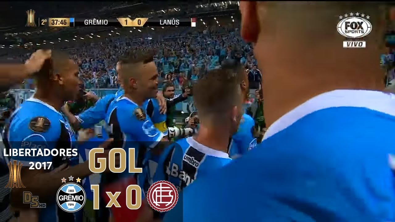 Gol - Gr&ecirc;mio 1 x 0 Lan&uacute;s - Final Libertadores 2017 - Fox Sports HD