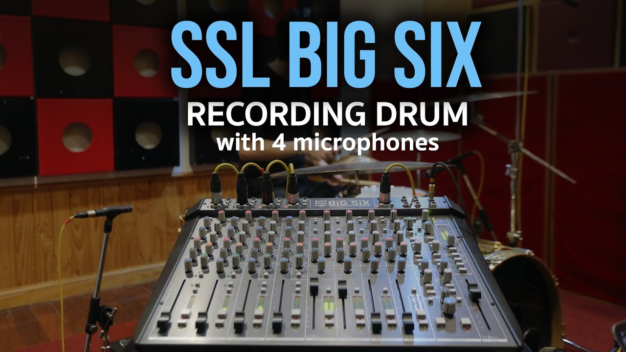 SSL BiG SiX Recording Drum with 4 Mics | Vintage Studio