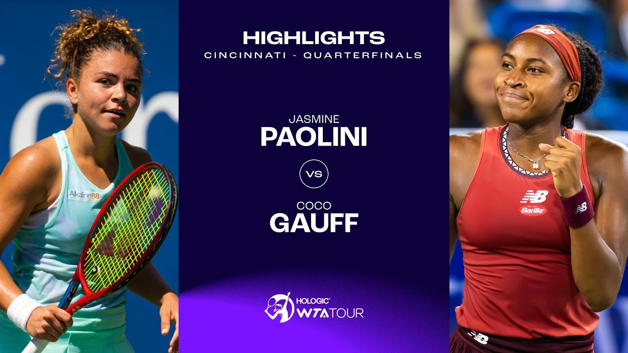 Jasmine Paolini vs. Coco Gauff | 2023 Cincinnati Quarterfinals | WTA Match Highlights