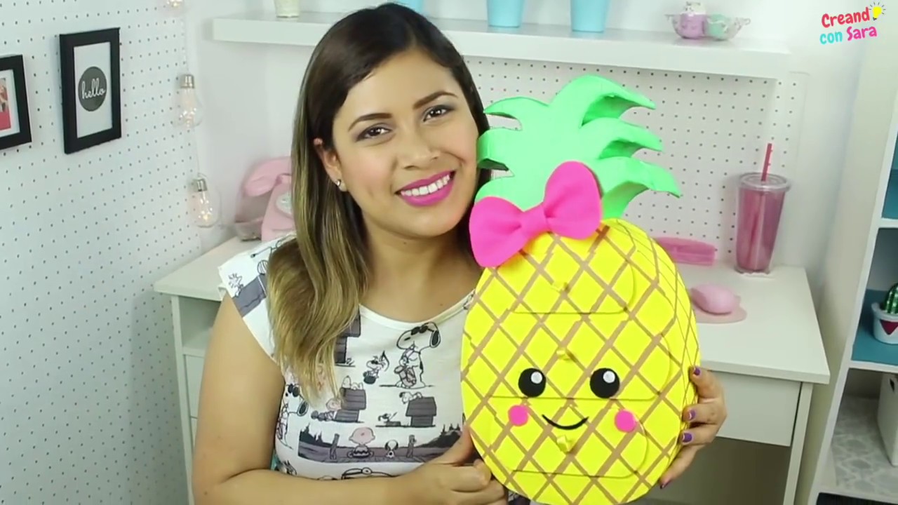 organizador kawaii de cartón