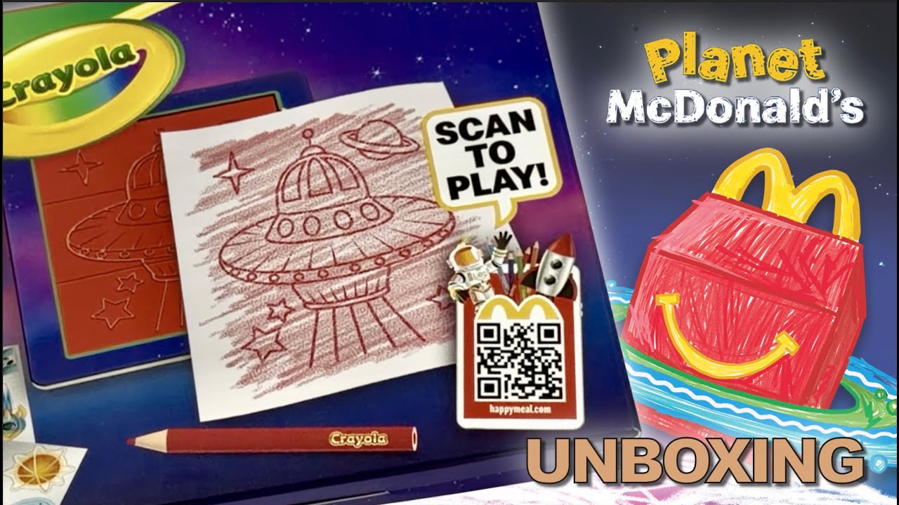 Unboxing 🚀 Crayola x Planet McDonald's 🎨 Activity Kit #3