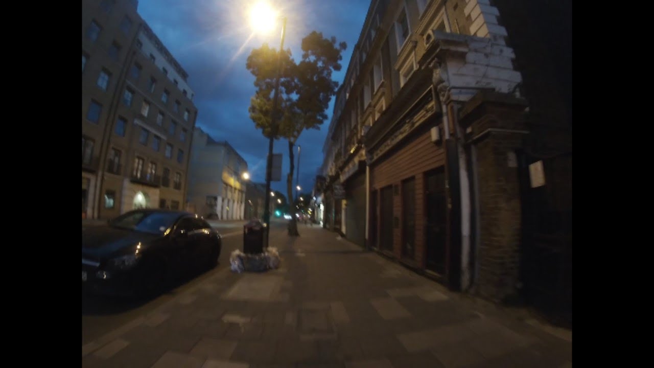 Holloway Sunset. A first person walk down Holloway Road  (No Talking)