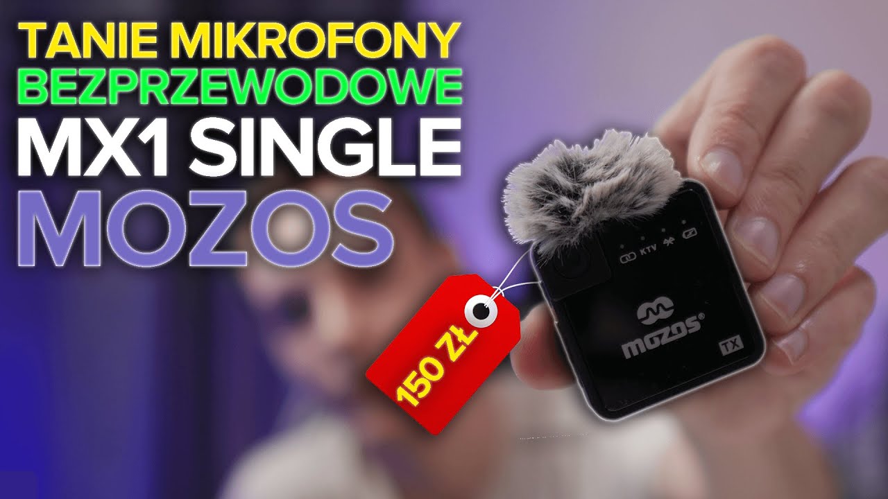 Tanie mikrofony BEZPRZEWODOWE - Mozos MX1 single. Test i recenzja. #bestbuy #microphone