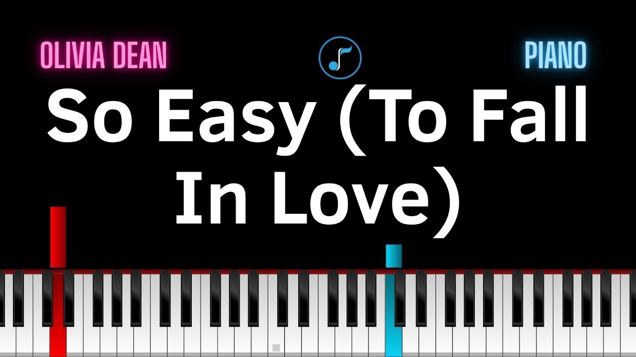 So Easy (To Fall In Love) PIANO TUTORIAL + Sheet Music ♪ Olivia Dean