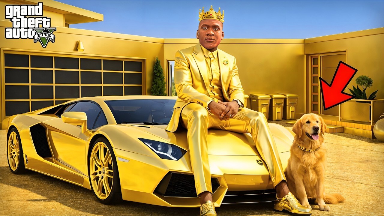 GTA V : Franklin & Shinchan Became BILLIONAIRES with GOLDEN CARS !