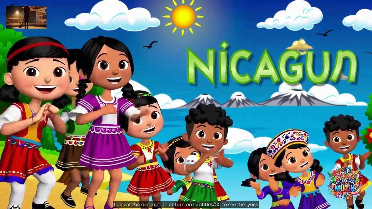 Nicaragua's Sunny Smile 🎵 English Kids Song about Nicaragua 🎵 Countries Song #EKM