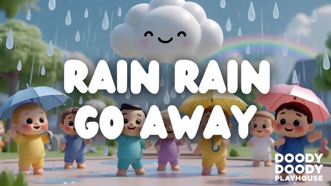 Rain Rain Go Away 🌧️ | Nursery Rhyme for Toddlers | @DoodyDoodyPlayhouse 